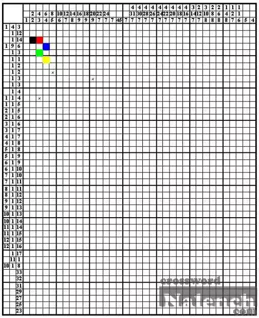 02 июн 2000 Цветной японский кроссворд разгадывать онлайн бесплатно