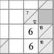 Правила Какуро Kakuro - Использовать можно только цифры один раз в каждом горизонтальном или вертикальном блоке