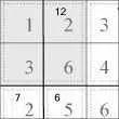 Правила сумдоку - Сумма всех чисел в клетке должна соответствовать небольшой цифре напечатанной в своем углу