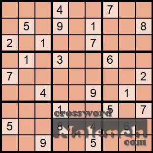 Разгадать Sudoku 4 онлайн