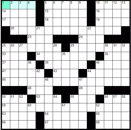 Solve English Daily Crossword «A Steady Drip» online