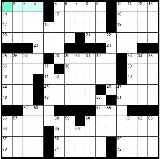 Solve English Daily Crossword «Think Pieces» online