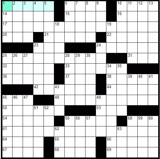 Solve English Daily Crossword «Mind Games» online