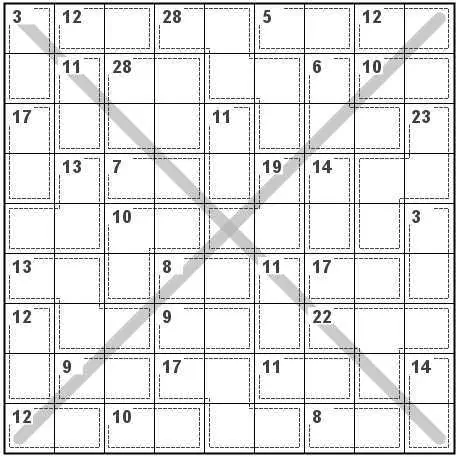 Розгадати Диагональная головоломка Сумдоку 1 онлайн