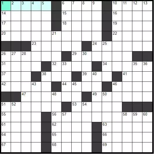 Solve English Classic Crossword «Whimpered» online