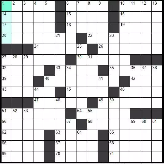 Solve English Classic Crossword «Cattle» online