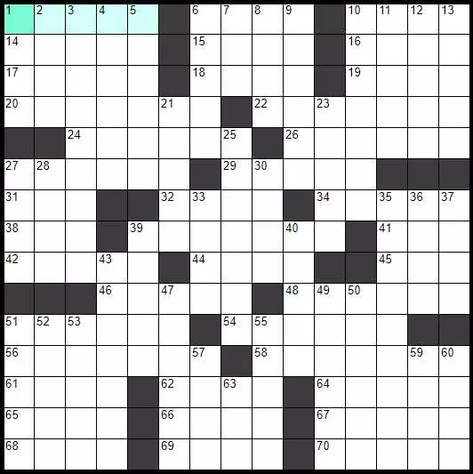 Solve English Classic Crossword «Them there» online