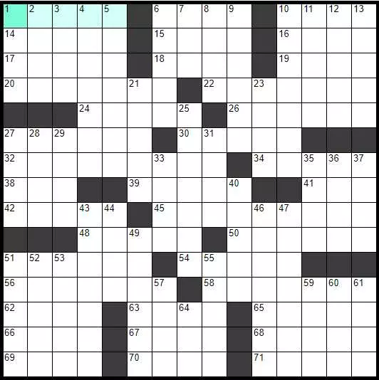 Solve English Classic Crossword «Buzz off» online
