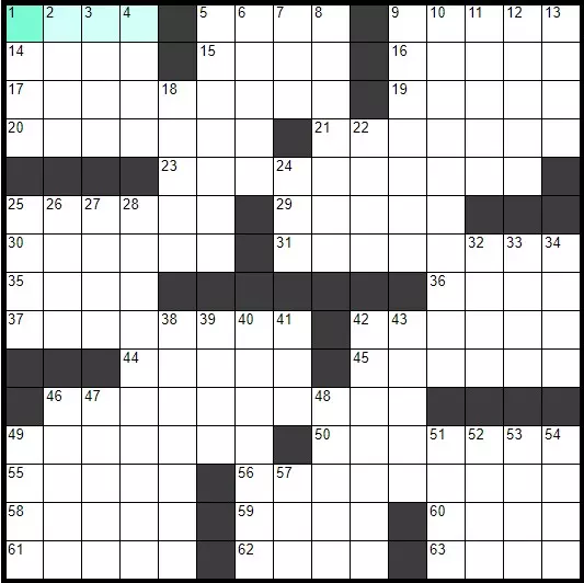 Solve English Classic Crossword «Jittery» online