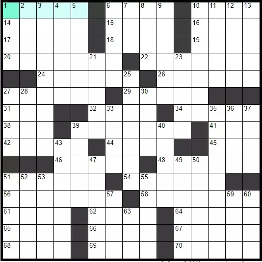 Solve English Classic Crossword «Board of inquiry?» online