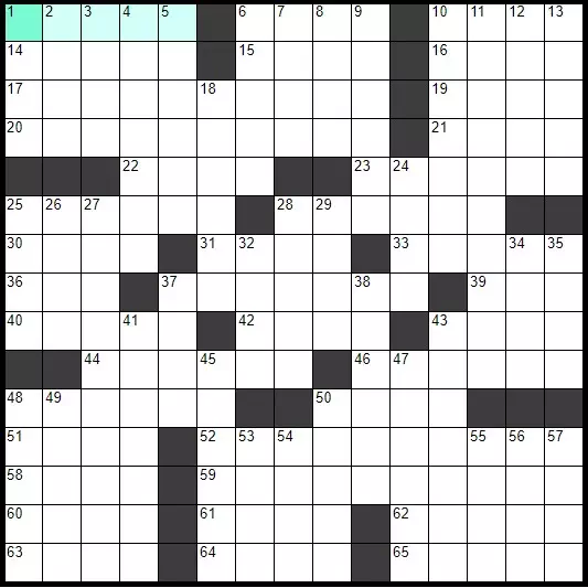 Solve English Classic Crossword «Show briefly» online