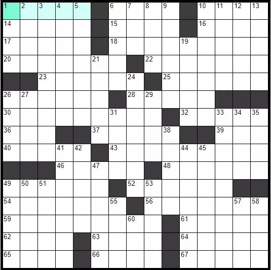 Solve English Classic Crossword «Tiffs» online