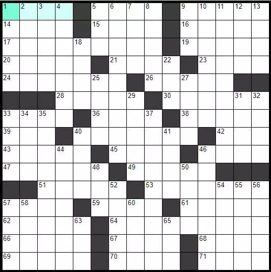Solve English Classic Crossword «Symbol of stubbornness» online