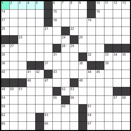 Solve English Classic Crossword «Squeeze» online