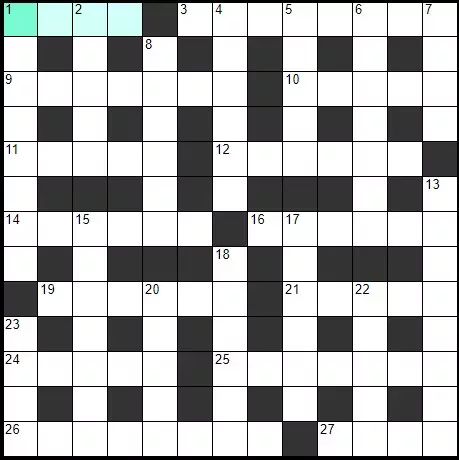 Solve English Quick Crossword «The two of them» online