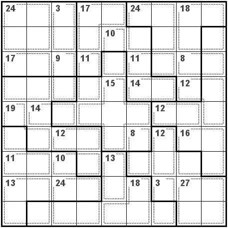 Irregular Killer Sudoku 9x9 5 разгадывать онлайн бесплатно
