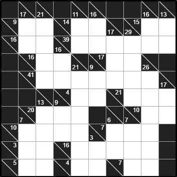 Solve Kakuro 10x10 #4 Very Hard online