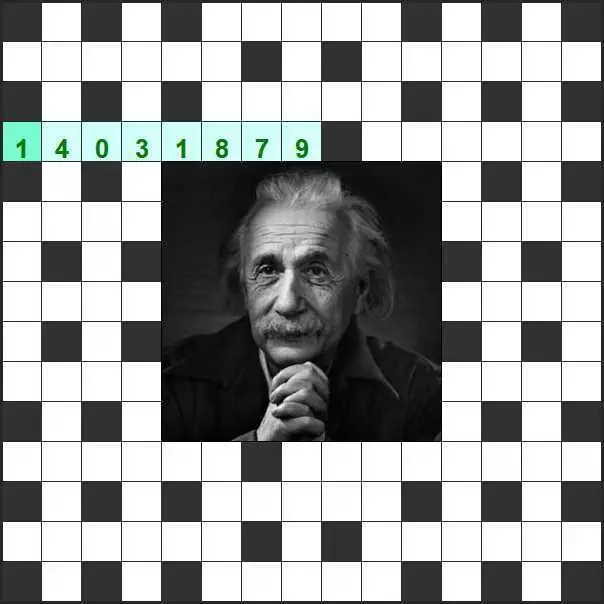 Разгадать Числовой кроссворд 15х15 Эйнштейн онлайн